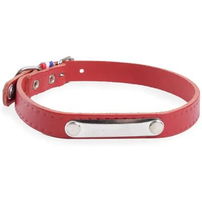 Collier pour chien cuir vachette Martin Sellier Rive Rouge - Publicité Collier pour chien cuir vachette Martin Sellier Rive Rouge - Publicité