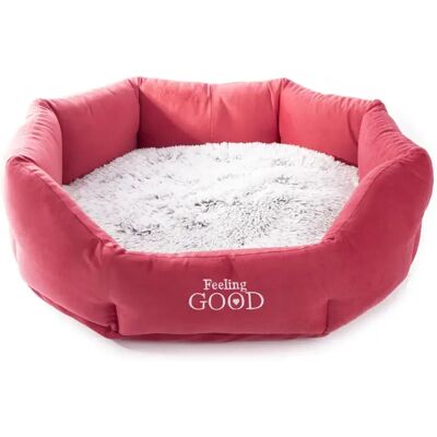 Panier pour chien et chat confort Martin Sellier Igloo Rouge - Publicité Panier pour chien et chat confort Martin Sellier Igloo Rouge - Publicité