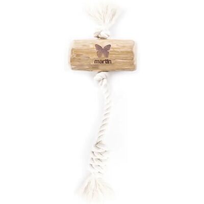 Jouet pour chien bois corde grand noeud Martin Sellier Ristretto Beige - Publicité Jouet pour chien bois corde grand noeud Martin Sellier Ristretto Beige - Publicité