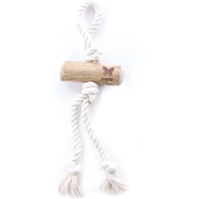 Jouet pour chien bois corde poignée 2 cores Martin Sellier Expresso Beige - Publicité Jouet pour chien bois corde poignée 2 cores Martin Sellier Expresso Beige - Publicité