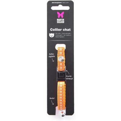 Collier pour chat nylon Martin Sellier Safety Orange - Publicité Collier pour chat nylon Martin Sellier Safety Orange - Publicité