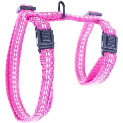 Harnais pour chat réglable en nylon Martin Sellier Rose - Publicité Harnais pour chat réglable en nylon Martin Sellier Rose - Publicité