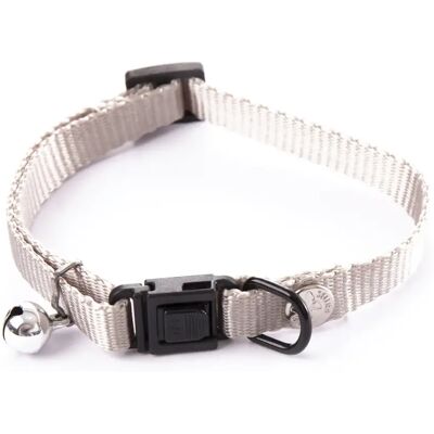 Collier pour chat nylon classic Martin Sellier Gris - Publicité Collier pour chat nylon classic Martin Sellier Gris - Publicité