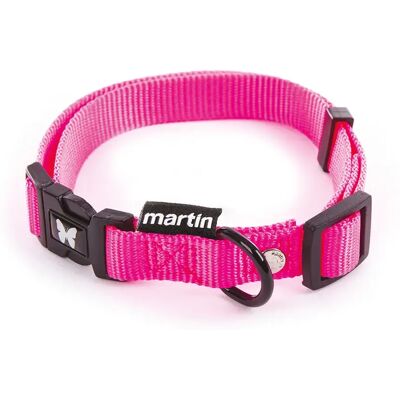 Collier pour chien nylon réglable classique Martin Sellier M Rose - Publicité Collier pour chien nylon réglable classique Martin Sellier M Rose - Publicité