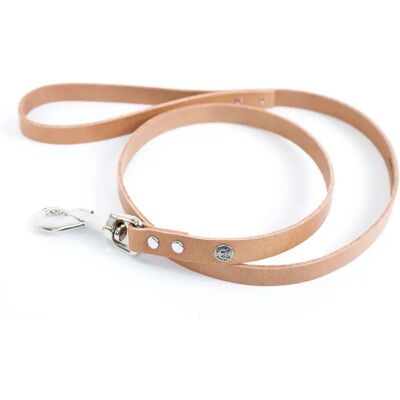 Laisse pour chien en cuir classique Martin Sellier Beige - Publicité Laisse pour chien en cuir classique Martin Sellier Beige - Publicité