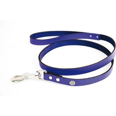 Laisse pour chien en cuir classique Martin Sellier Bleu - Publicité Laisse pour chien en cuir classique Martin Sellier Bleu - Publicité
