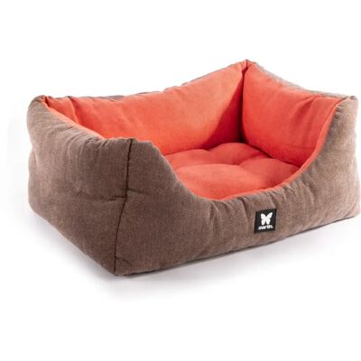 Panier pour chien et chat suedine Martin Sellier Domino Marron - Publicité Panier pour chien et chat suedine Martin Sellier Domino Marron - Publicité