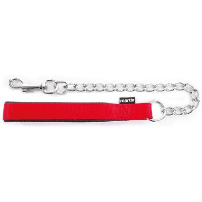 Laisse pour chien en nylon classique pogné confort Martin Sellier Rouge - Publicité Laisse pour chien en nylon classique pogné confort Martin Sellier Rouge - Publicité