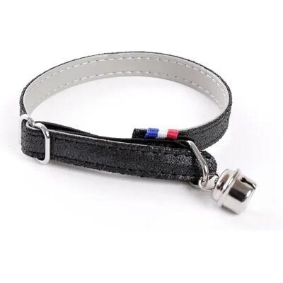 Collier simili cuir pour chat Martin Sellier Irise Noir - Publicité Collier simili cuir pour chat Martin Sellier Irise Noir - Publicité