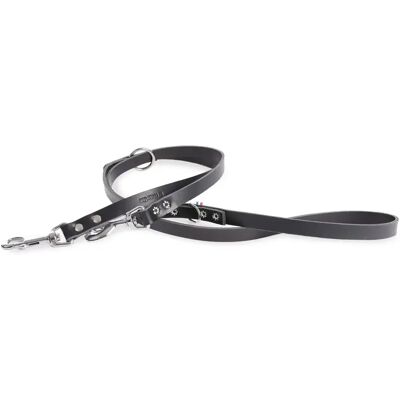 Laisse pour chien en cuir multi bicolore Martin Sellier 499 Noir - Publicité Laisse pour chien en cuir multi bicolore Martin Sellier 499 Noir - Publicité