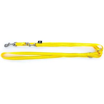 Laisse pour chien multifonction nylon Martin Sellier Jaune - Publicité Laisse pour chien multifonction nylon Martin Sellier Jaune - Publicité