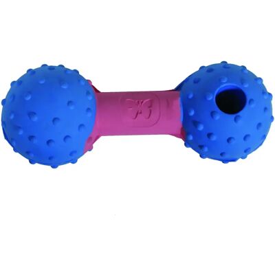Jouet pour chien Martin Sellier - Rubb’n’Roll en caoutchouc naturel S - Bleu et Rose - Publicité Jouet pour chien Martin Sellier - Rubb’n’Roll en caoutchouc naturel S - Bleu et Rose - Publicité