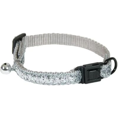 Collier pour chat paillette nylon Martin Sellier Gris - Publicité Collier pour chat paillette nylon Martin Sellier Gris - Publicité