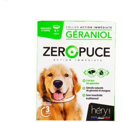Collier pour chien Martin Sellier G Geran Blanc - Publicité Collier pour chien Martin Sellier G Geran Blanc - Publicité