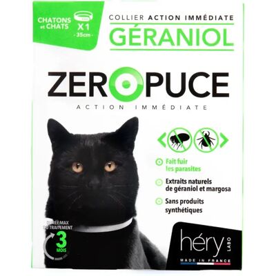 Collier anti-puces Hery Zeropuce pour chats - 35cm - Naturel, sans produits chimiques - Publicité Collier anti-puces Hery Zeropuce pour chats - 35cm - Naturel, sans produits chimiques - Publicité