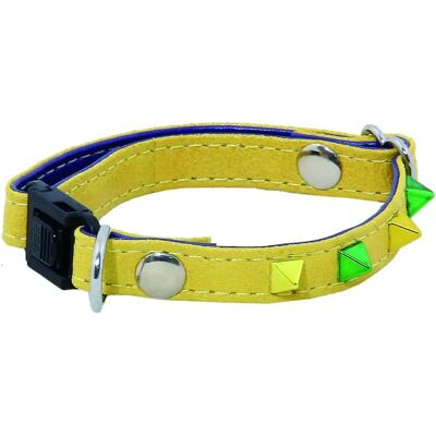 Collier pour chat Martin Sellier Color Jaune - Publicité Collier pour chat Martin Sellier Color Jaune - Publicité
