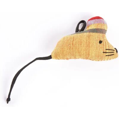 Jouet peluche pour chat souris Martin Sellier Jaune - Publicité Jouet peluche pour chat souris Martin Sellier Jaune - Publicité