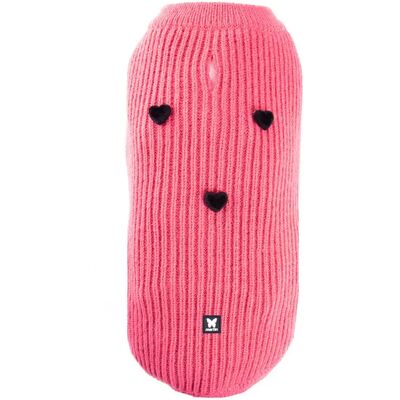 Pull pour chien cœur Martin Sellier Rose - Publicité Pull pour chien cœur Martin Sellier Rose - Publicité