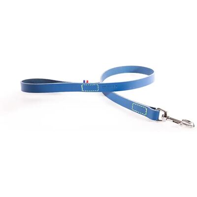 Laisse pour chien en cuir bicolore Martin Sellier 499 Bleu - Publicité Laisse pour chien en cuir bicolore Martin Sellier 499 Bleu - Publicité
