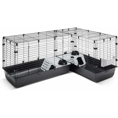 Savic Cubix Corner - Cage pour petits animaux, 148x50x63.5 cm - Publicité Savic Cubix Corner - Cage pour petits animaux, 148x50x63.5 cm - Publicité