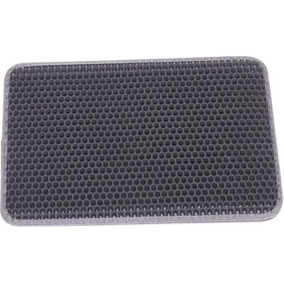 Tapis de bac à litière rectangulaire pour chat Nobby Pet Gris - Publicité Tapis de bac à litière rectangulaire pour chat Nobby Pet Gris - Publicité