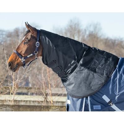 Couvre-cou pour cheval imperméable QHP 200g Noir - Publicité Couvre-cou pour cheval imperméable QHP 200g Noir - Publicité