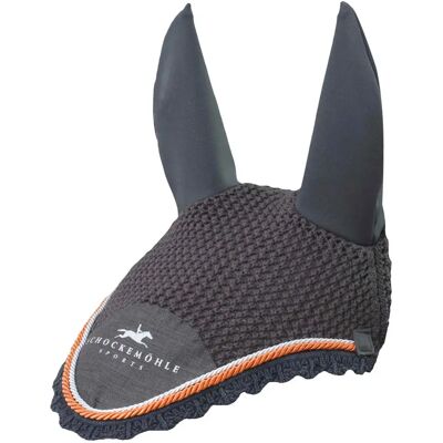 Schockemöhle Sports Bonnet anti-mouches pour cheval Schockemöehle Dynamite Fly Veil Logo Gris - Publicité Schockemöhle Sports Bonnet anti-mouches pour cheval Schockemöehle Dynamite Fly Veil Logo Gris - Publicité