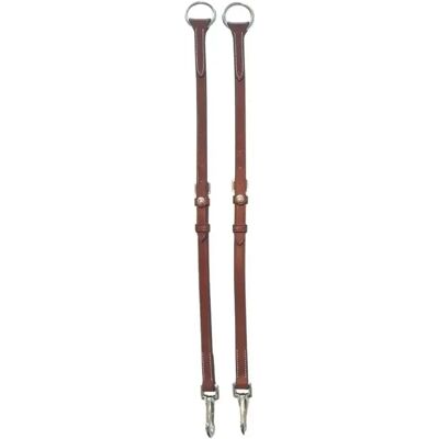 Fourche de martingale cuir Silver Crown Marron - Publicité Fourche de martingale cuir Silver Crown Marron - Publicité