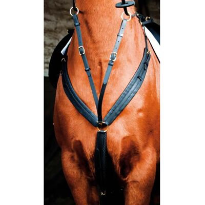 Collier de chasse pour cheval T de T Noir - Publicité Collier de chasse pour cheval T de T Noir - Publicité
