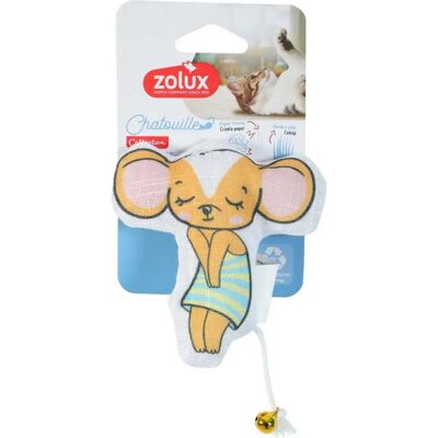 Jouet pour chat souris en grelot Zolux Orange - Publicité Jouet pour chat souris en grelot Zolux Orange - Publicité