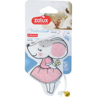 Jouet pour chat souris en grelot Zolux Tutu Rose - Publicité Jouet pour chat souris en grelot Zolux Tutu Rose - Publicité