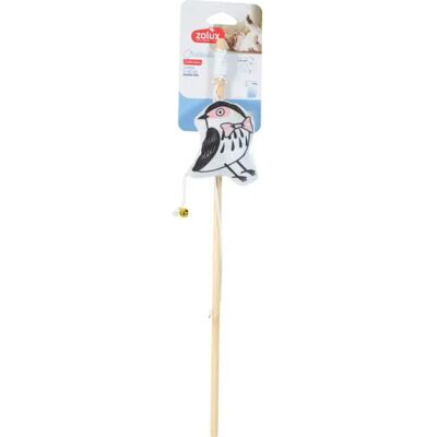 Canne à pêche pour chat Oiseau Zolux Noir - Publicité Canne à pêche pour chat Oiseau Zolux Noir - Publicité