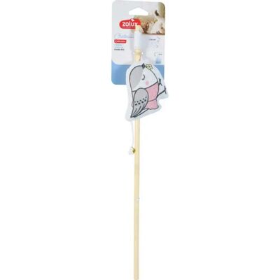Canne à pêche pour chat Oiseau Zolux Beige - Publicité Canne à pêche pour chat Oiseau Zolux Beige - Publicité