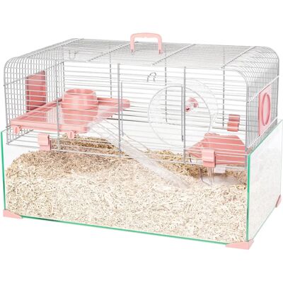 Cage pour petits rongeurs Zolux Rose 52x35x29 cm - Publicité Cage pour petits rongeurs Zolux Rose 52x35x29 cm - Publicité