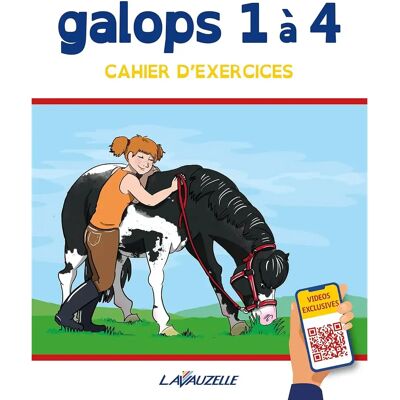 Livre d'exercices galop 1 à 4 avec vidéos Lavauzelle Blanc - Publicité Livre d'exercices galop 1 à 4 avec vidéos Lavauzelle Blanc - Publicité