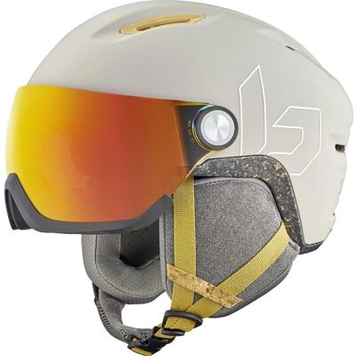 Bollé Casque de ski à visière BOLLE V-ATMOS (Oatmeal Matte - Photochromic Fire Red cat 1 to 3) Mixte M 55-59 - Publicité Bollé Casque de ski à visière BOLLE V-ATMOS (Oatmeal Matte - Photochromic Fire Red cat 1 to 3) Mixte M 55-59 - Publicité