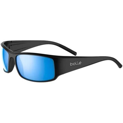 Bollé Lunettes de soleil BOLLE KING (Black Matte - Sky Blue Polarized) cat 3 L - Publicité Bollé Lunettes de soleil BOLLE KING (Black Matte - Sky Blue Polarized) cat 3 L - Publicité