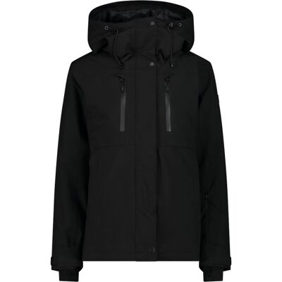 Veste de ski CMP JACKET FIX HOOD (NERO) Femme D38 - Publicité Veste de ski CMP JACKET FIX HOOD (NERO) Femme D38 - Publicité