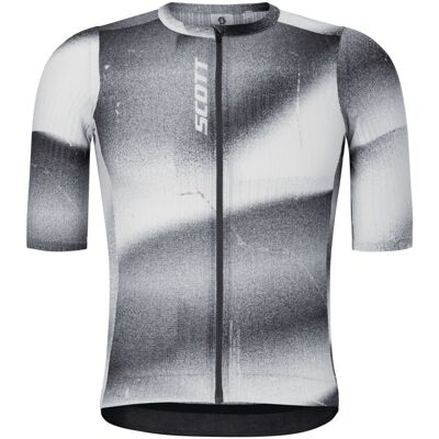 Maillot de vélo SCOTT M's Pro SL SS (Black/White) Homme L - Publicité Maillot de vélo SCOTT M's Pro SL SS (Black/White) Homme L - Publicité
