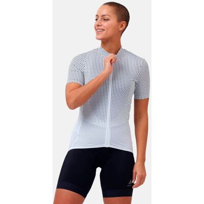 Maillot vélo ODLO Collar Full Zip Zeroweig (white - black) femme M - Publicité Maillot vélo ODLO Collar Full Zip Zeroweig (white - black) femme M - Publicité