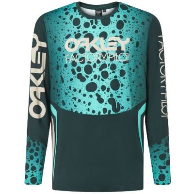 Maillot de VTT OAKLEY Maven RC LS JERSEY (GREEN FROG) homme M - Publicité Maillot de VTT OAKLEY Maven RC LS JERSEY (GREEN FROG) homme M - Publicité