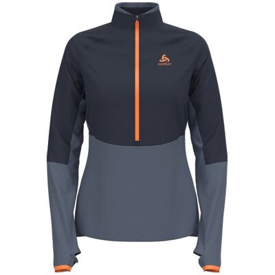 ODLO Mid layer 1/2 zip DESCENT CW 200 SL (india ink - live wire) Femme M - Publicité ODLO Mid layer 1/2 zip DESCENT CW 200 SL (india ink - live wire) Femme M - Publicité