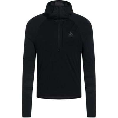 Veste coupe vent ODLO Mid layer hoody 1/2 zip - ZEROWEIGHT PRO PW SEAMLESS WINDPROOF (black) Homme L - Publicité Veste coupe vent ODLO Mid layer hoody 1/2 zip - ZEROWEIGHT PRO PW SEAMLESS WINDPROOF (black) Homme L - Publicité
