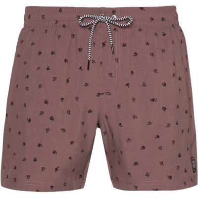 Short de bain court Protest Barat (Marron Fabric) Homme S - Publicité Short de bain court Protest Barat (Marron Fabric) Homme S - Publicité