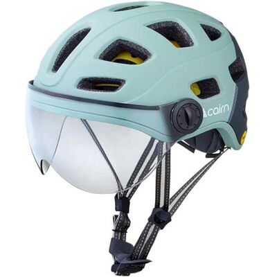 Casque de vélo CAIRN QUARTZ VISOR MIPS (Mat Eucalyptus Grey) Mixte L - Publicité Casque de vélo CAIRN QUARTZ VISOR MIPS (Mat Eucalyptus Grey) Mixte L - Publicité
