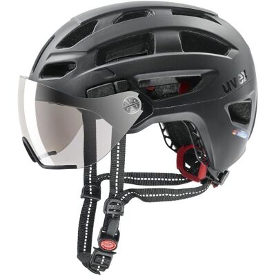 Casque de vélo urbain UVEX Finale VISOR (BLACK MATT) 56-61 - Publicité Casque de vélo urbain UVEX Finale VISOR (BLACK MATT) 56-61 - Publicité