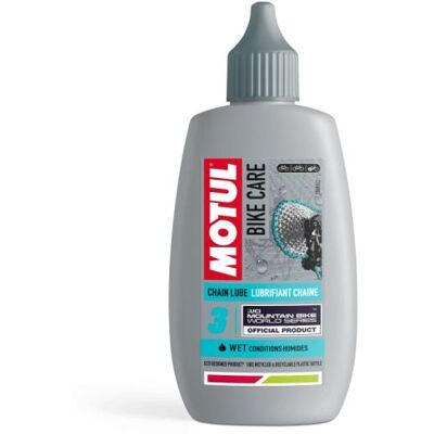 Lubrifiant de chaîne Motul Chain Lube Wet 100 ml - Lubrifiant pour chaînes - Publicité Lubrifiant de chaîne Motul Chain Lube Wet 100 ml - Lubrifiant pour chaînes - Publicité