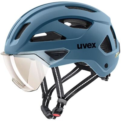 Casque de vélo urbain UVEX STRIDE VISOR (STONE BLUE MATT) 56-59 - Publicité Casque de vélo urbain UVEX STRIDE VISOR (STONE BLUE MATT) 56-59 - Publicité