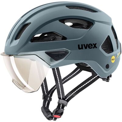 Casque de vélo urbain UVEX STRIDE VISOR MIPS (ANTHRACITE MATT) 56-59 - Publicité Casque de vélo urbain UVEX STRIDE VISOR MIPS (ANTHRACITE MATT) 56-59 - Publicité
