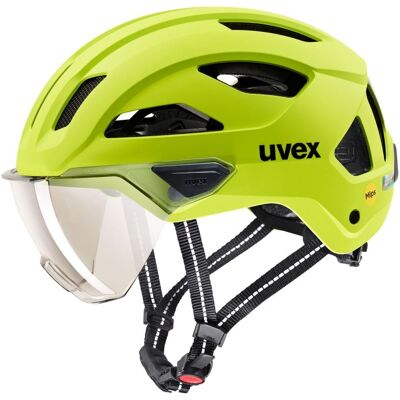 Casque de vélo urbain UVEX STRIDE VISOR MIPS (LIME MATT) 17 - 59-61 - Publicité Casque de vélo urbain UVEX STRIDE VISOR MIPS (LIME MATT) 17 - 59-61 - Publicité